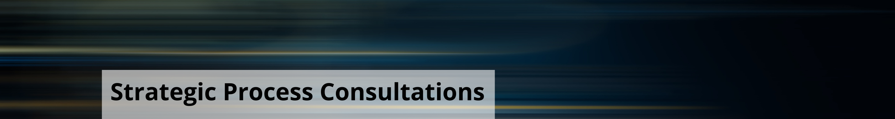 Strategic Process Consultations